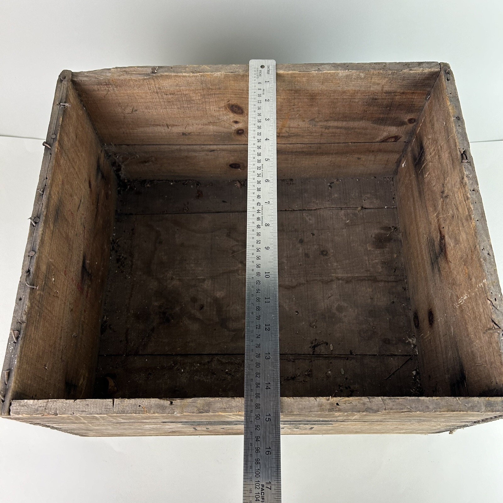 Antique 25lb Explosive Dynamite Dovetail Wood Crate ICC 14 National Eldred PA
