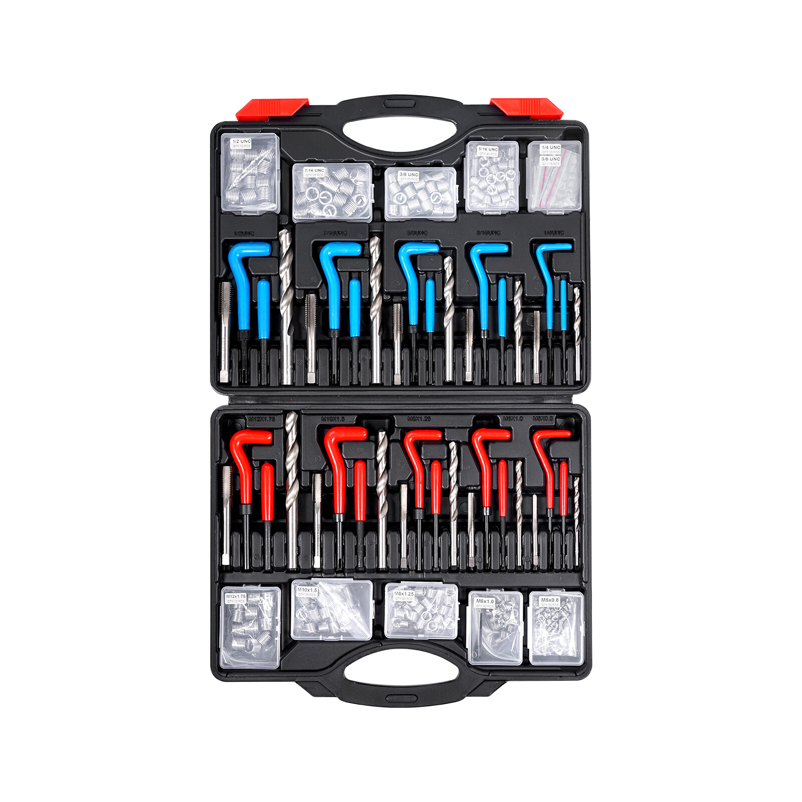 VEVOR Helicoil Thread Repair Kit 338-Piece SAE and Metric Rethreading Tool Kit
