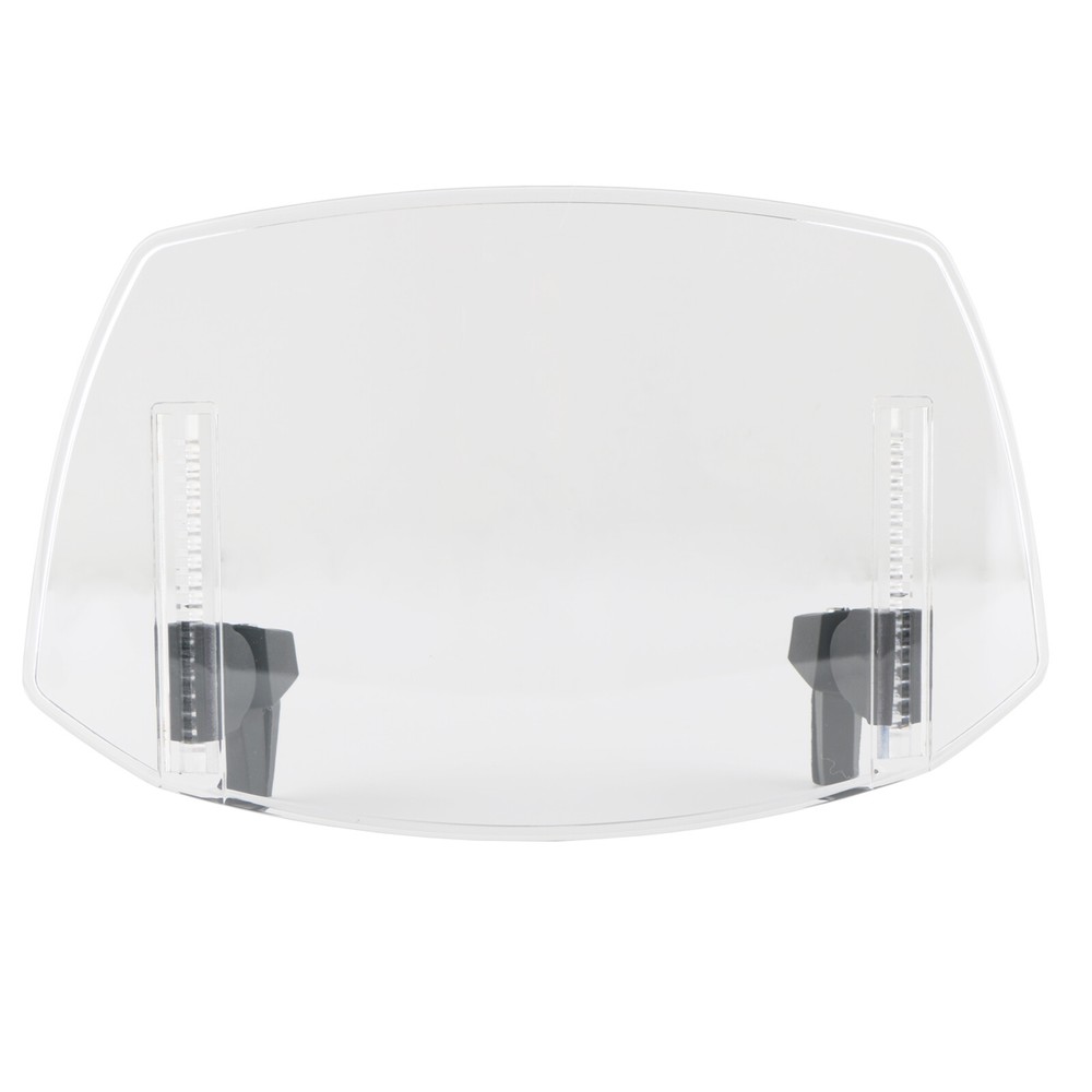 Clear Motorcycle Adjustable Clip On Windshield Extension Spoiler Wind Deflector