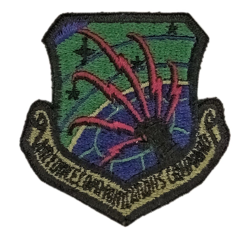 US Air Force Communications Command Shoulder Patch Subdued Sew On USAF
