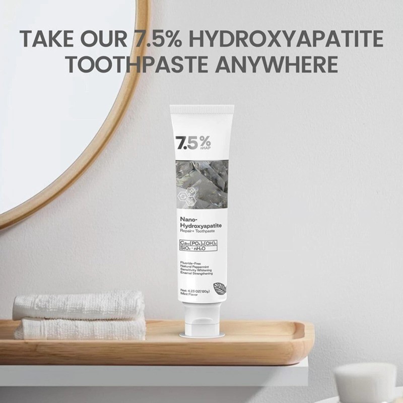7.5% Hap Nano-Hydroxyapatite Toothpaste Remove Deep Clean 2 PACK