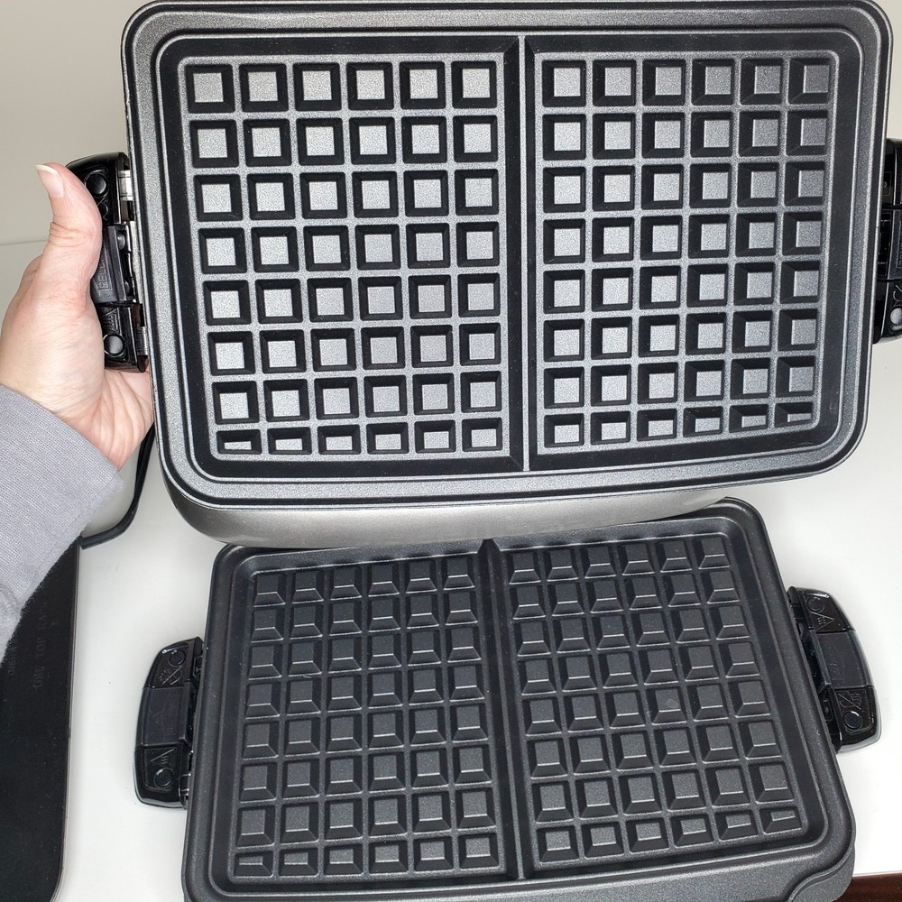 George Foreman EVOLVE Grill System Silver Ceramic Grill Plates GRP4842P WORKS