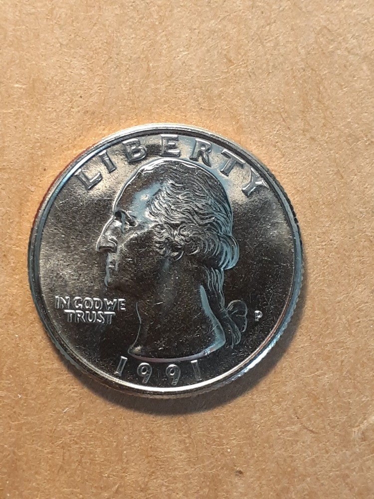 1991 P WASHINGTON QUARTER