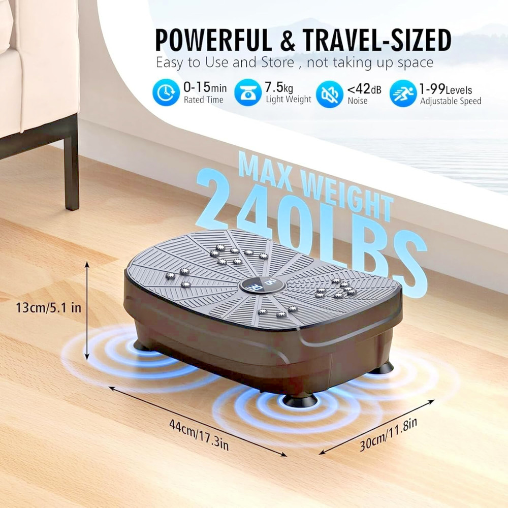 Vibration Plate Exercise Machine, PBYRD Lymphatic Drainage Machine for Weight...