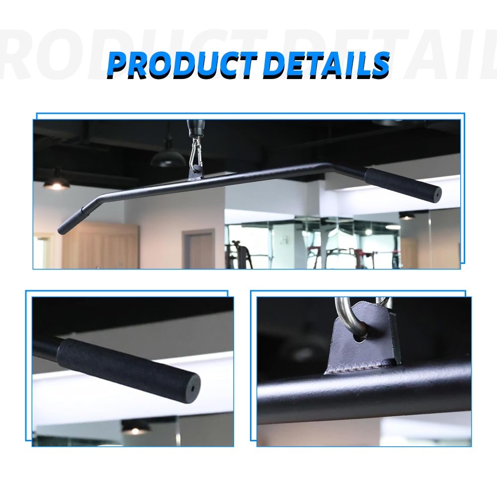 Tricep Press Down Cable Attachment Set，with LAT Pulldown Accessories