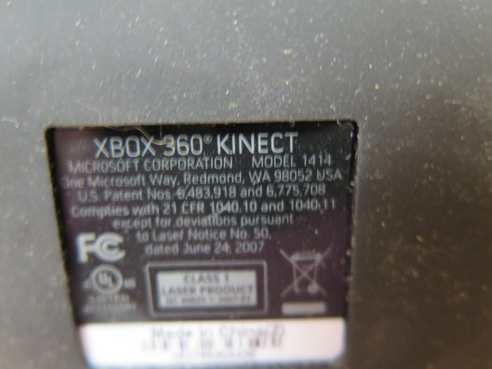 Microsoft 1414 Xbox 360 Kinect Sensor Bar Only - Black - Tested Working