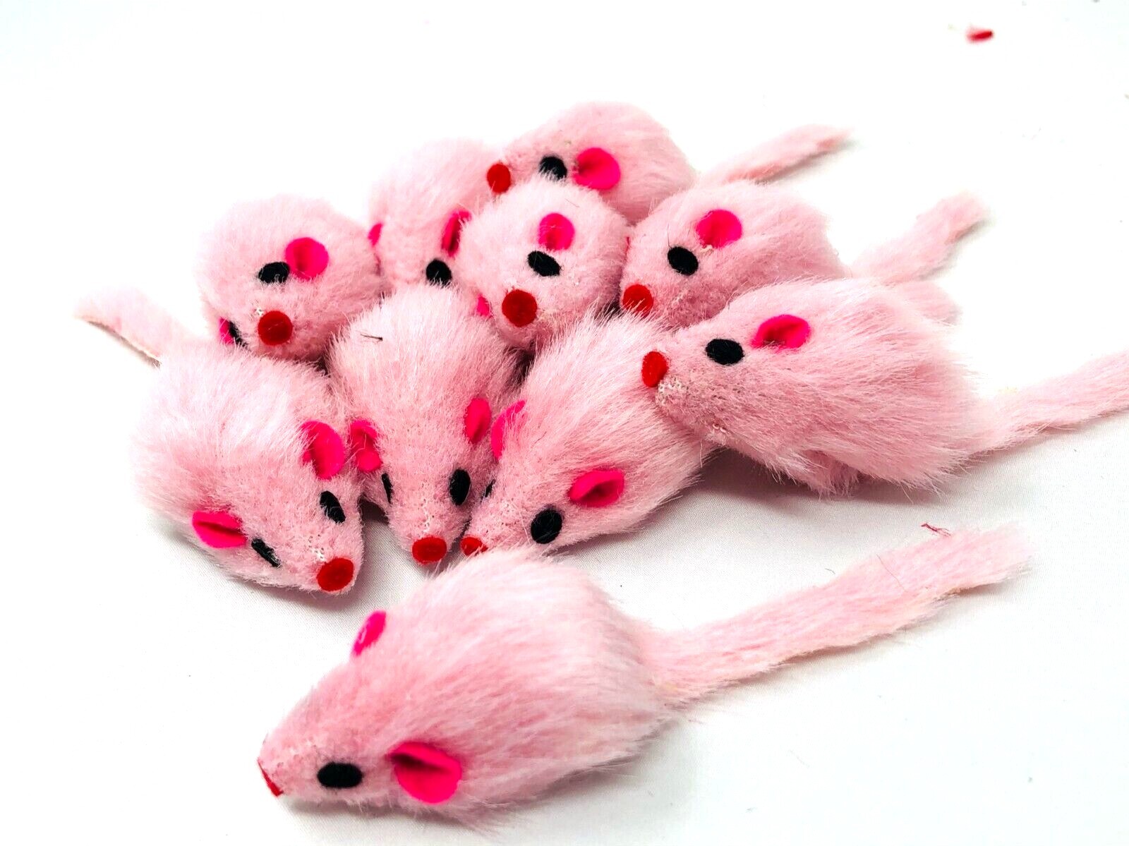 Cat Toy Rattling Fuzzy Mice w Tail 5 10 15 20 25 30 40 50 60 100 ct