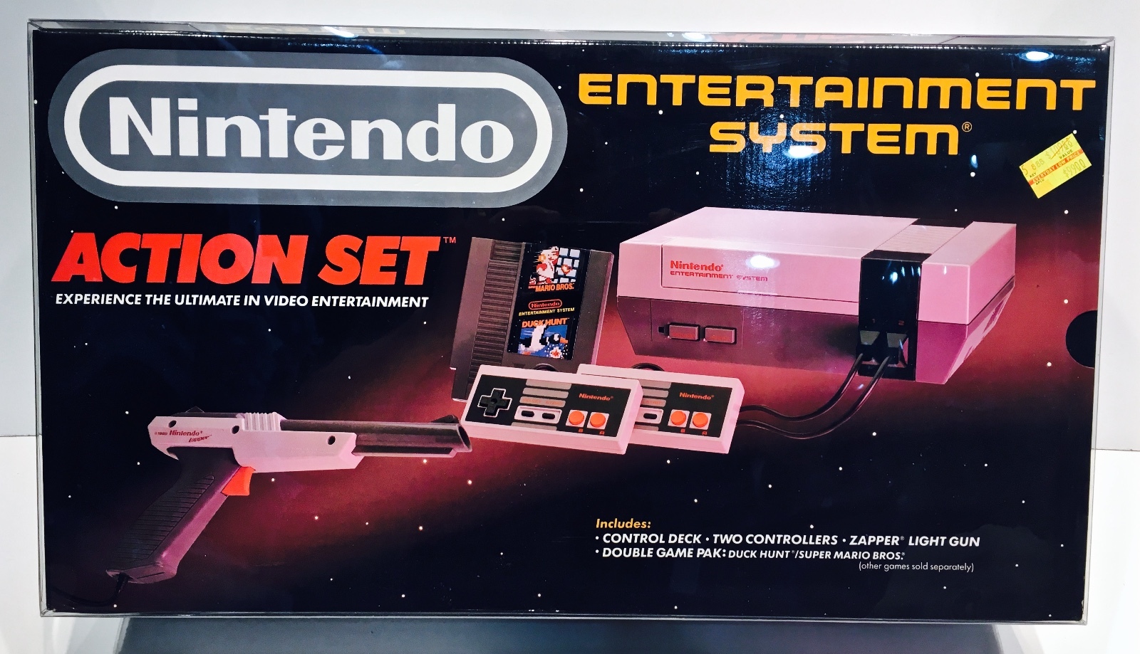 1 Console Box Protector For NES ACTION SET Both Styles Nintendo Display Boxes