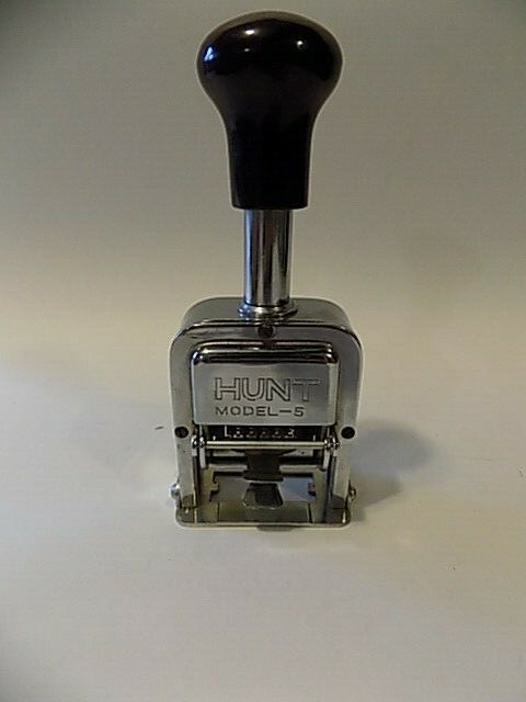 Vintage Numbering Machine Model 5