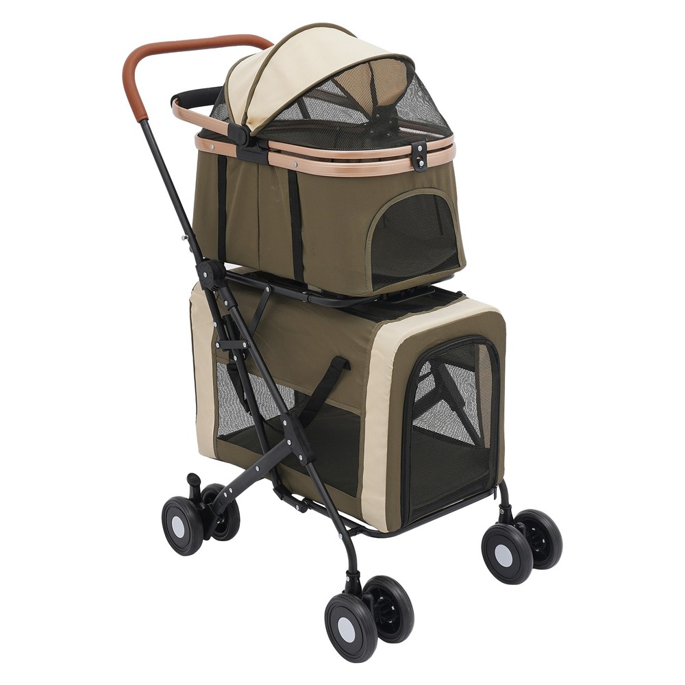Dog & Cat Stroller Foldable Pet Stroller Foldable Pet Stroller for Small Dogs