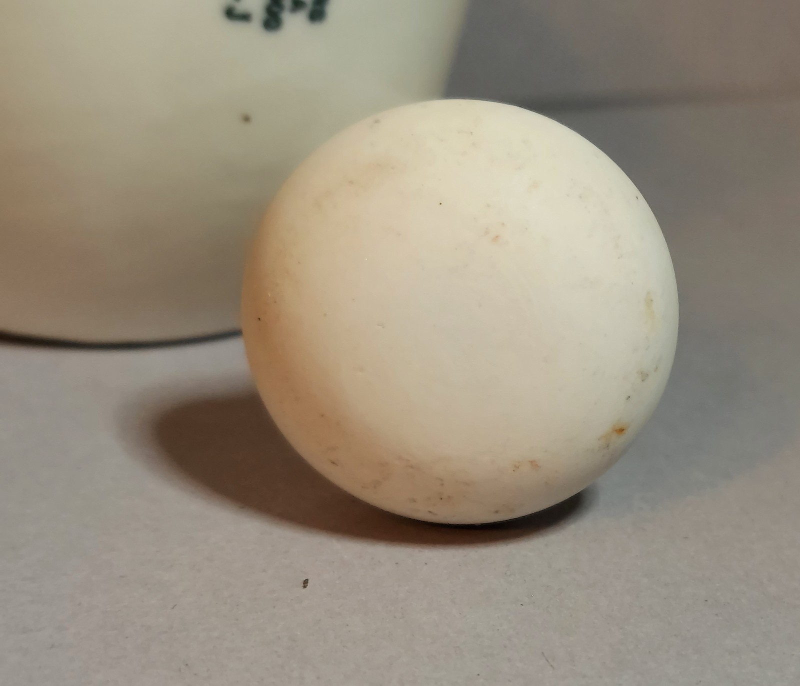 Vintage Small Coors USA Heavy White Porcelain Mortar & Pestle Lab Pharmacy