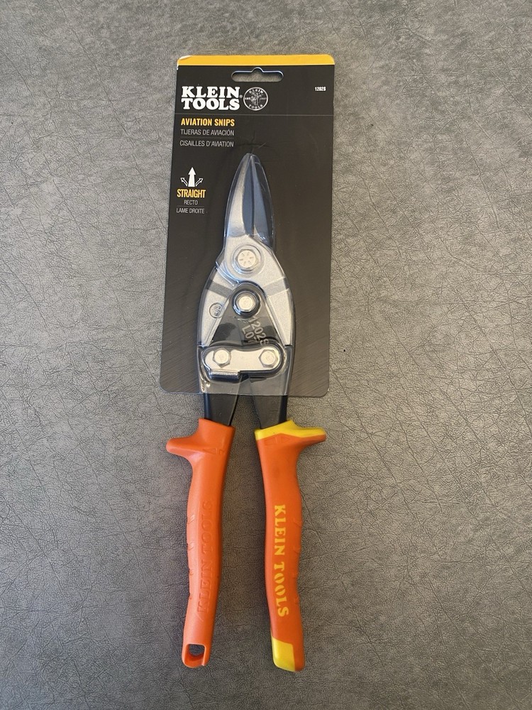 KLEIN TOOLS STRAIGHT CUTTING AVAITION SNIPS One Pair