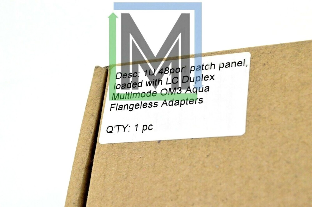 48-PORT 1U HIGH DENSITY LC DUPLEX MULTIMODE OM3 PATCH PANEL