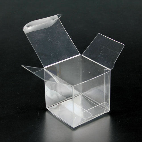 50-900~Clear Plastic PVC Tuck Box Party Wedding Favor Retail Display All Sizes