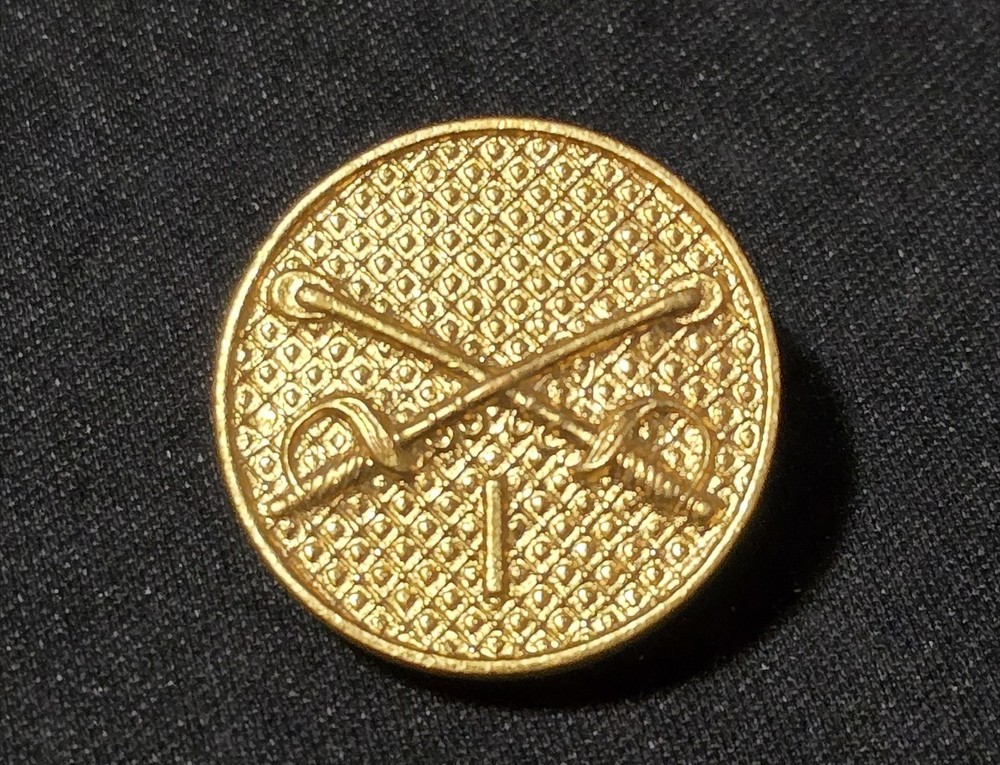 1926-37 Type 2 Gilt Cavalry Troop I Collar Disk - SB