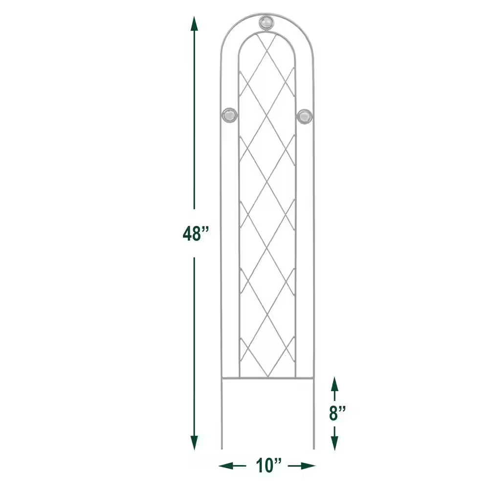 Emerald 48 In. X 10 In. Metal Trellis