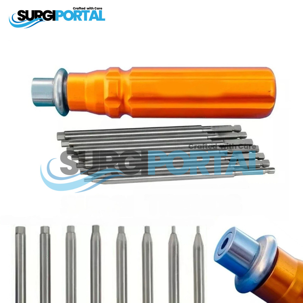 Orthopedic Bone Screwdriver Set With Quick Coupling Handle Surgical Instruments