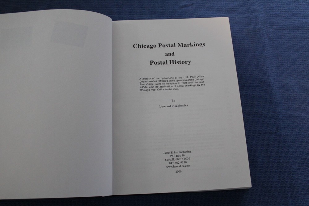 Chicago Postal Markings History Piszkiewicz WRAPPED NEW BlueLakeStamps Nice Book