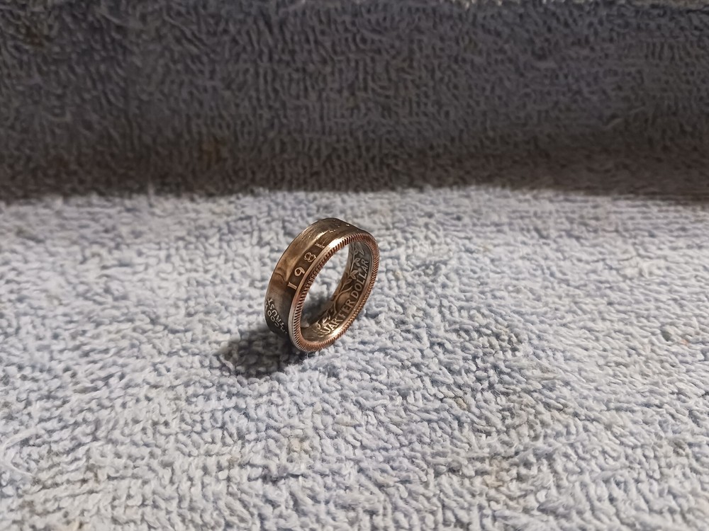 1981 Washington Quarters, Handmade Coin Ring, Size 7