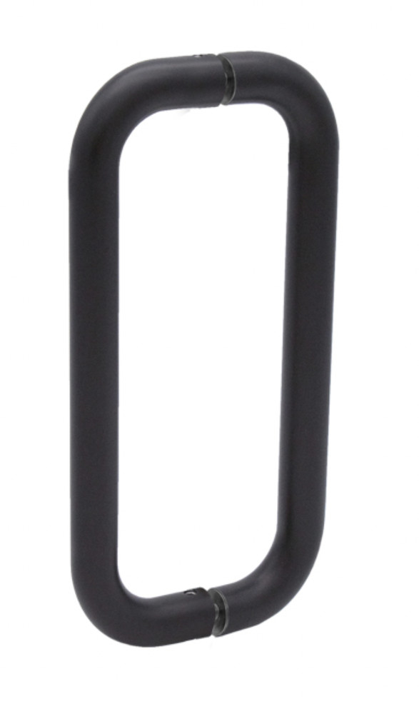 8" Oiled Rubbed Bronze Pull Handle Back to Back Frameless Shower Glass Door