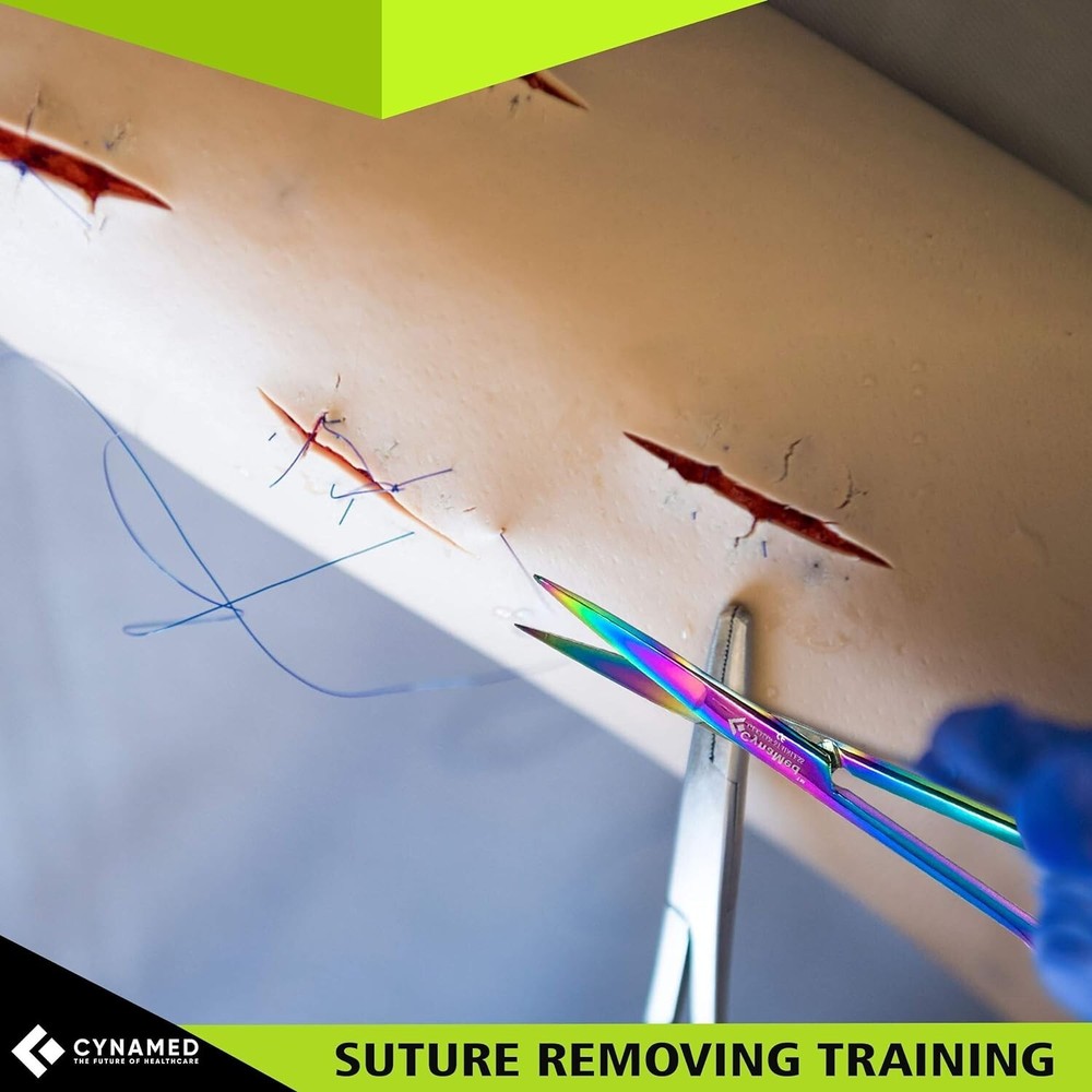 Cynamed Iris Micro Dissecting Scissors w/Titanium Coating Straight & Curved 2pcs