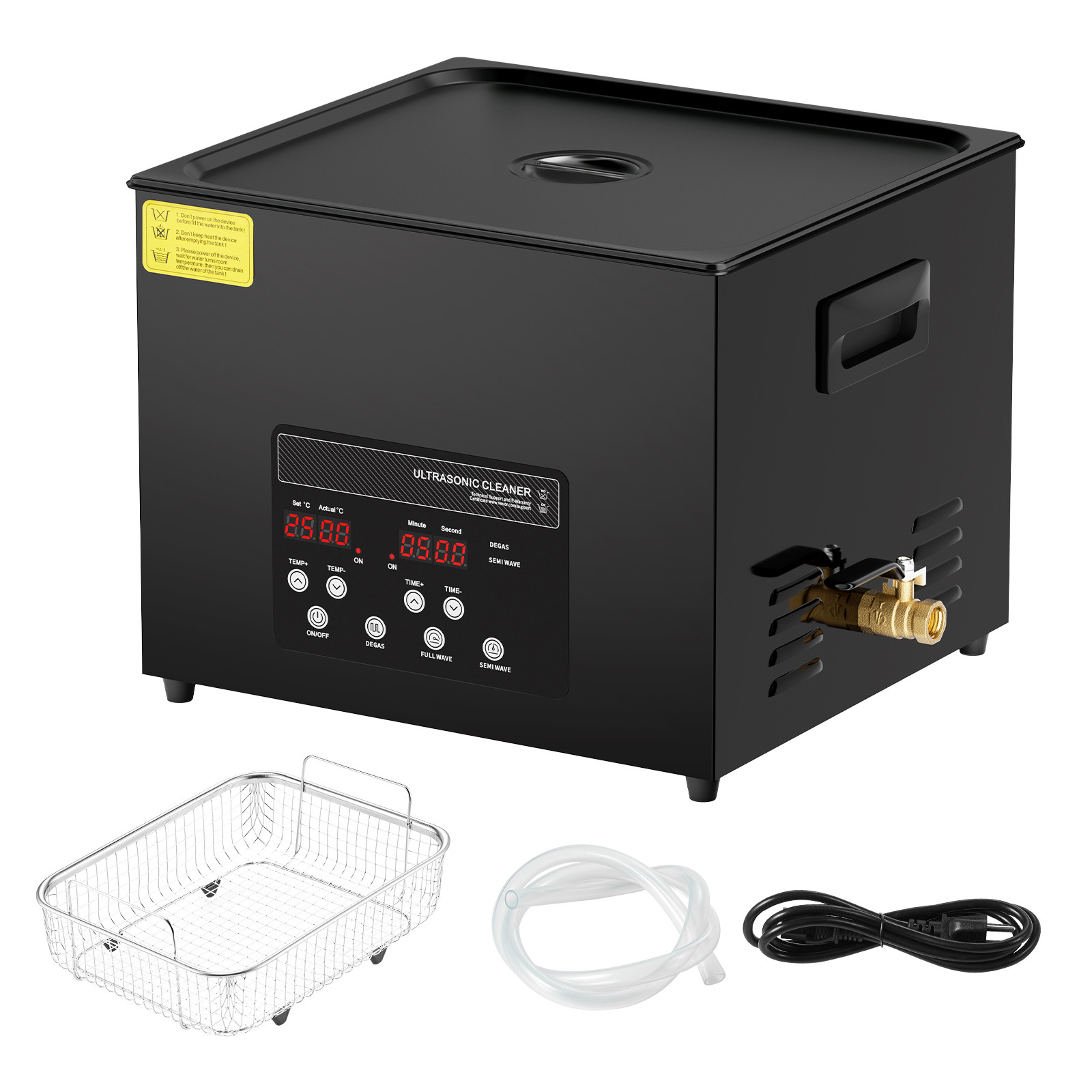 15L Ultrasonic Cleaner Cleaning Machine with Basket Heater and Timer 360W