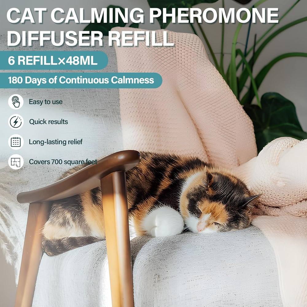 Cat Calming Diffuser Refill 6 Pack Cat Calming Pheromone Diffuser Refill Cat Plu