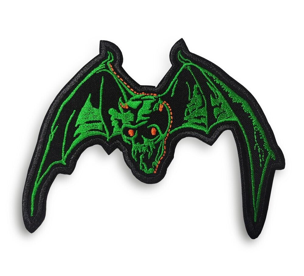 Overkill Bat Embroidered Sew-on Patch | Bat American Thrash Metal Band Logo