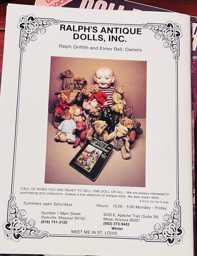 Vintage Doll Reader Catalogs With Inserts Still In Tact. Excellent Condition