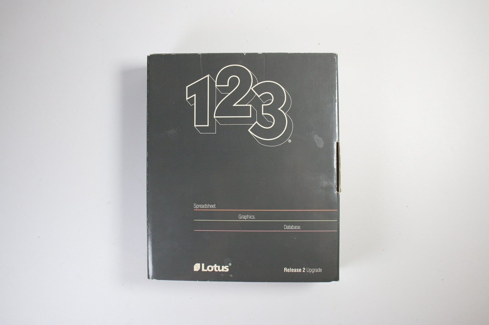 Lotus 123 software release 2 upgrade floppy disk