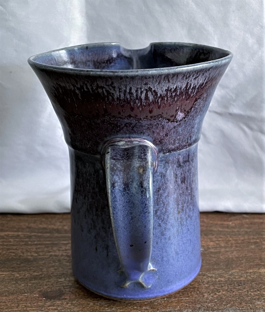 5.75" Studio Art Pottery Pitcher Cobalt Blue Nice Glaze
