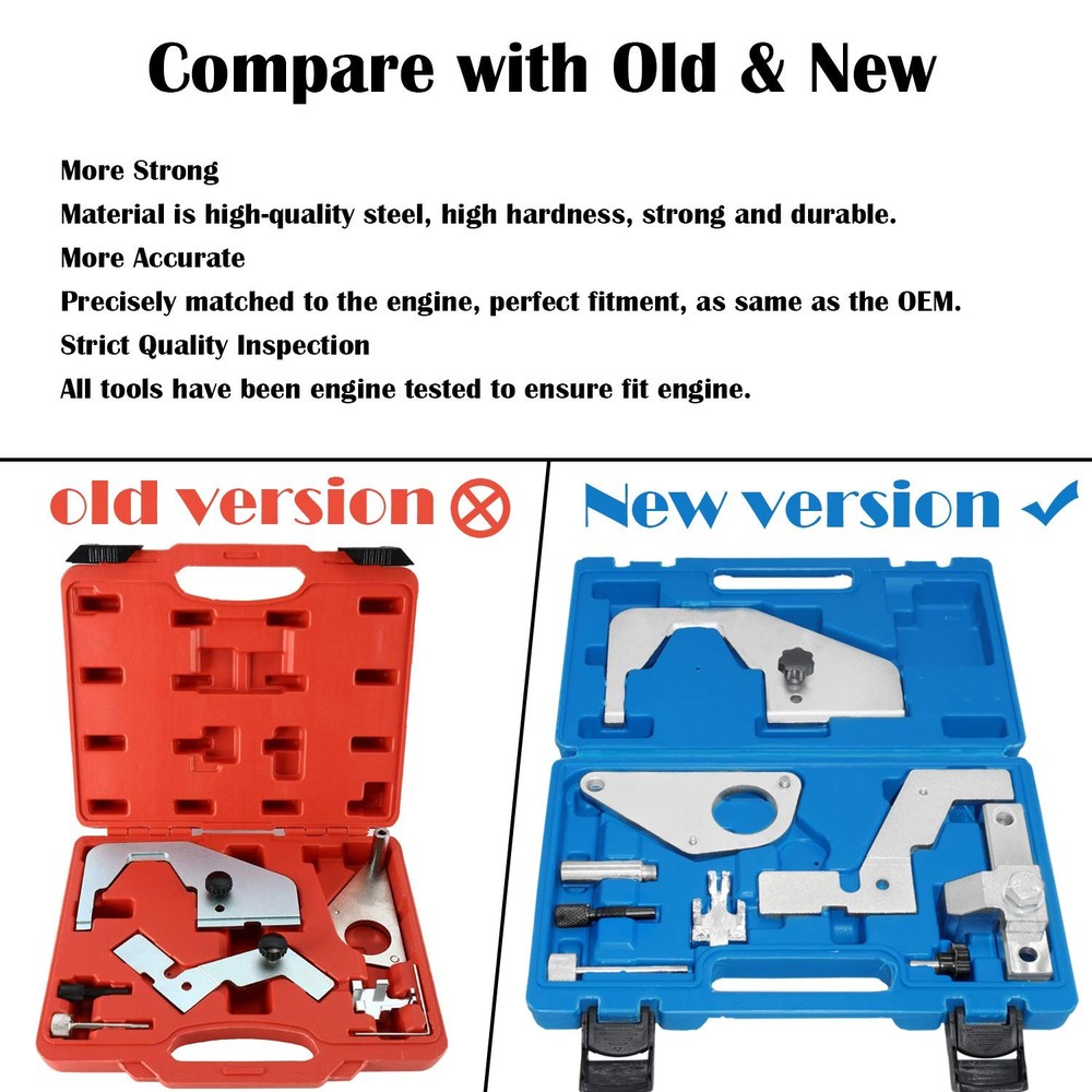 JoyTube Engine Camshaft Timing Locking Tool Kit Compatible with Ford Silver