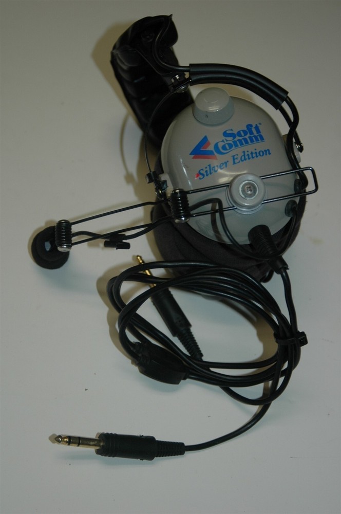 SOFT COMM SOFTCOMM AVIATION HEADSET SILVER EDITION