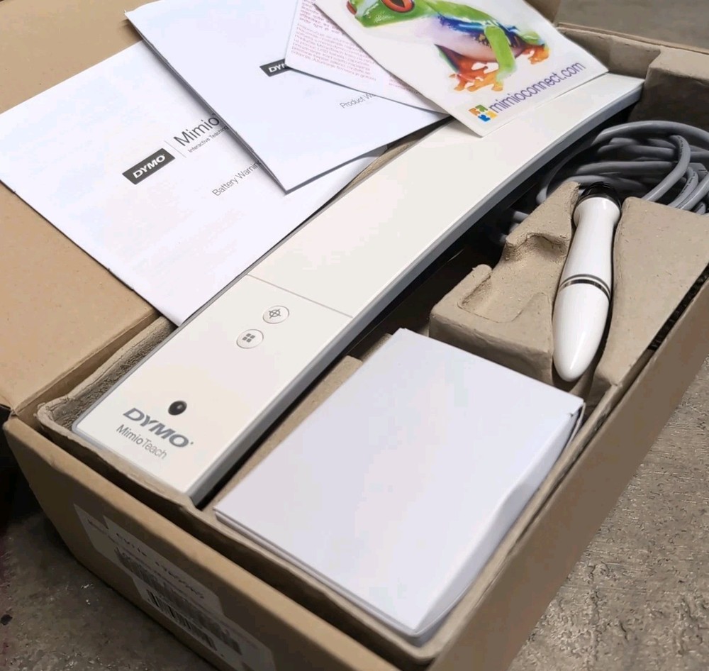 Mimio Teach ICD02-01 White Interactive Whiteboard System Complete Kit Wall Mount