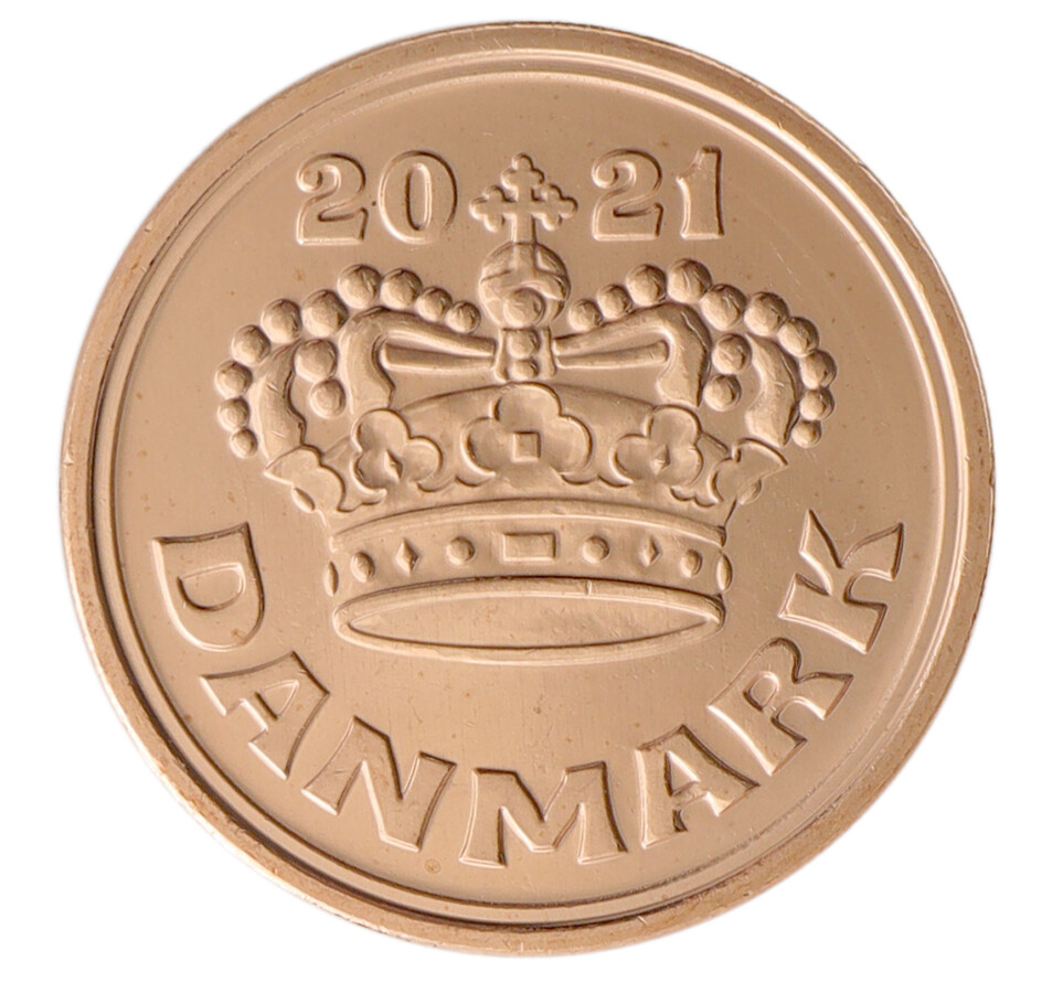 Denmark 50 Ore, 2021, KM #866, Mint