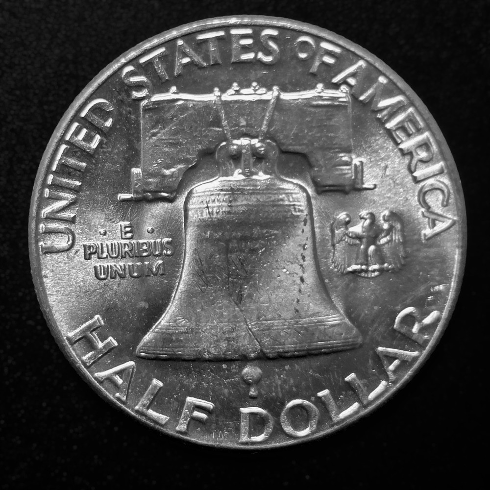 1961-P US Franklin Half 50c BU Unc 90% Silver