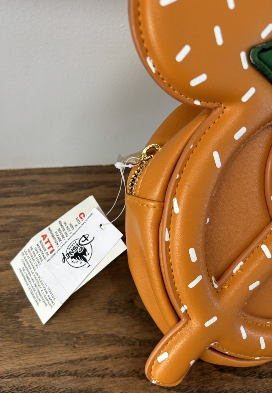 Disney Parks Pretzel Germany Epcot Oktoberfest Mickey Mouse Crossbody Purse NWT!