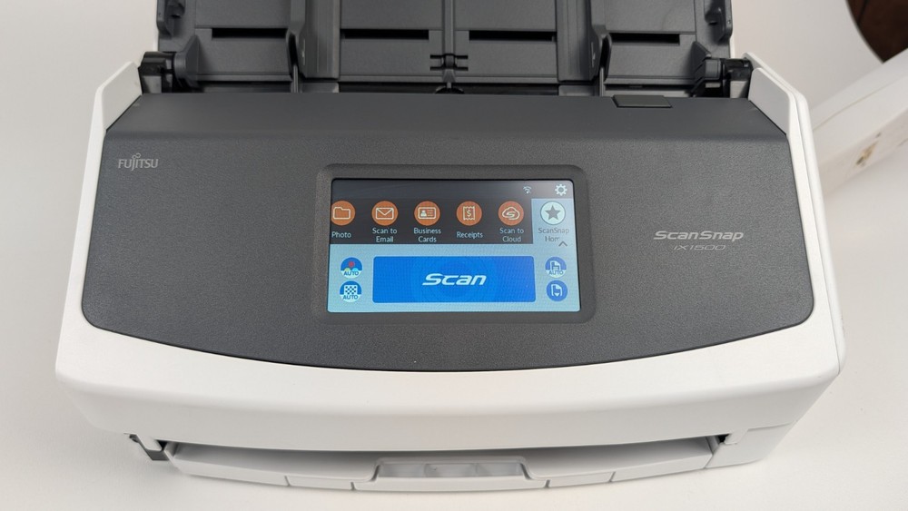 Fujitsu ScanSnap iX1500 White Scanner LOW 178 Count FUNCTIONS Missing Side Cover