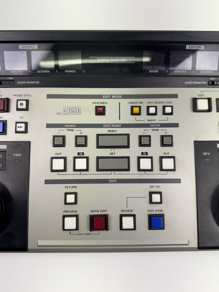 Professional Panasonic AG-A650 Linear Video Edit Contro