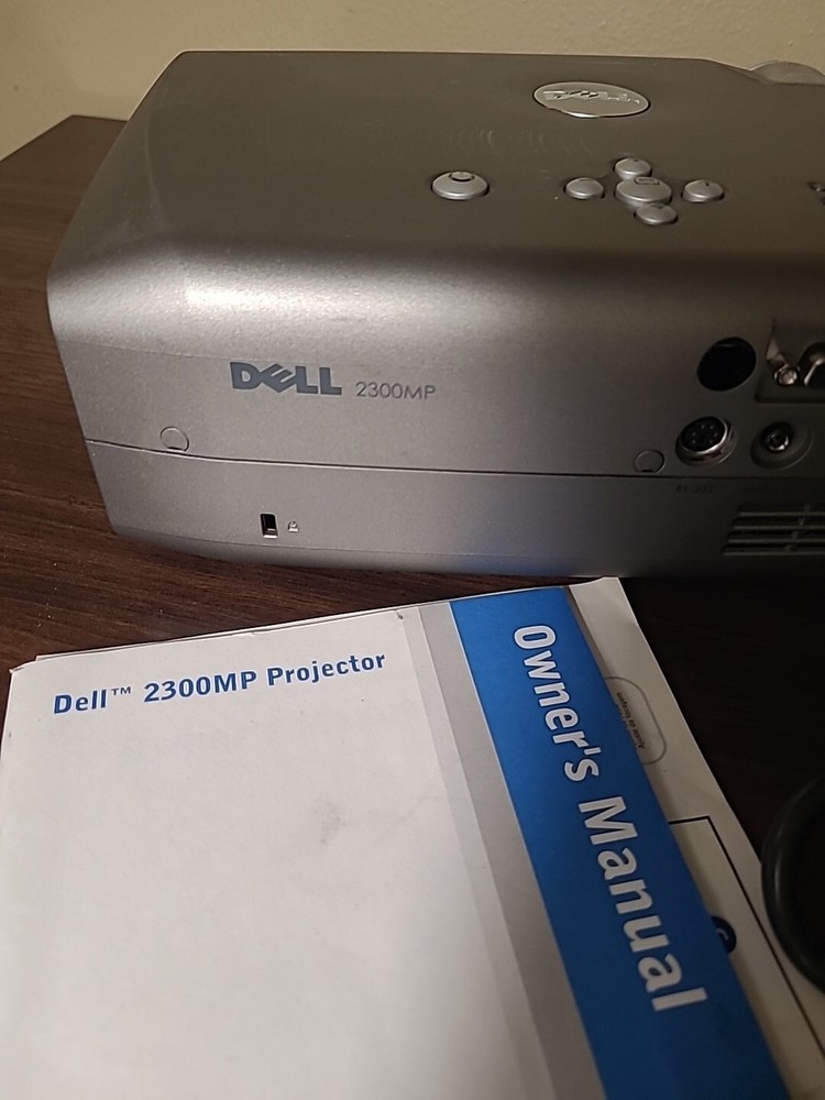 Dell 2300MP Projector, Manual, Cords - Tested Working