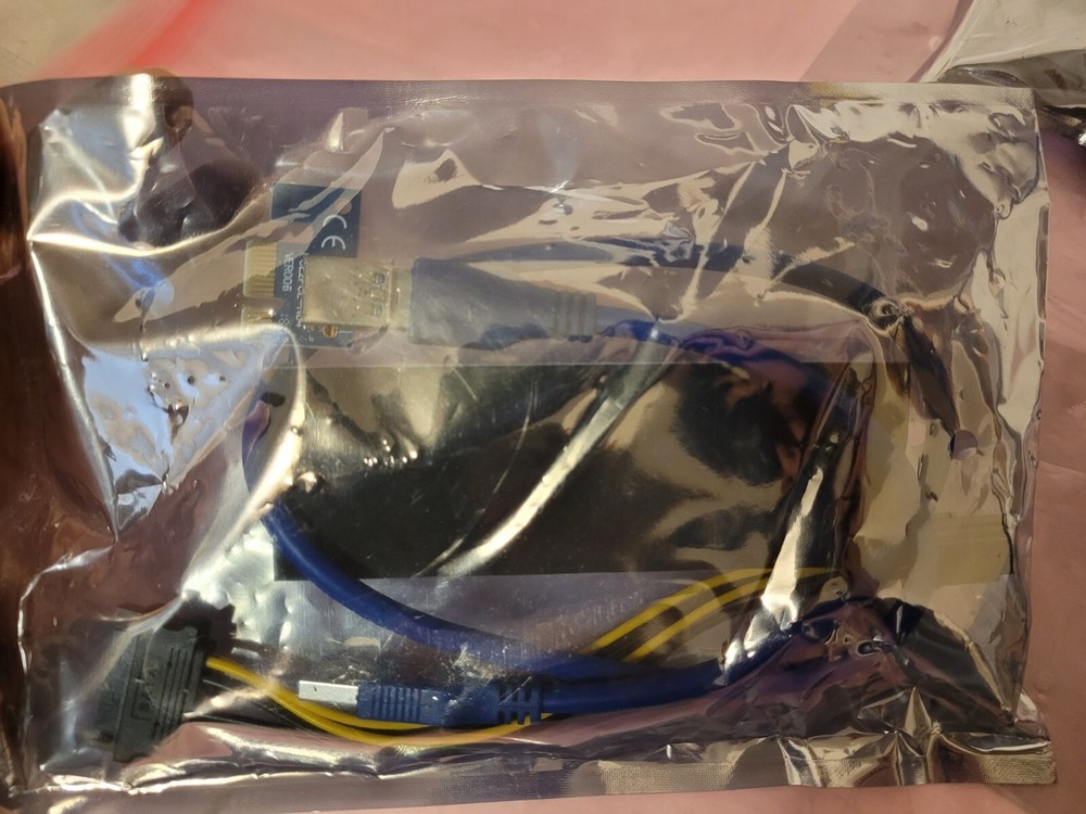 GPU Riser PCE164P-N03 VER006C PCI-E 1X TO 16X Express Extender Adapter & Access.