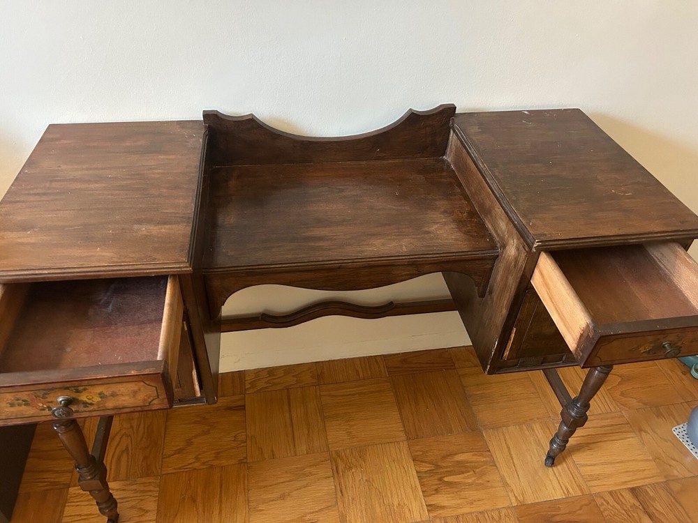 Vintage Solid Wood Vanity/ Desk