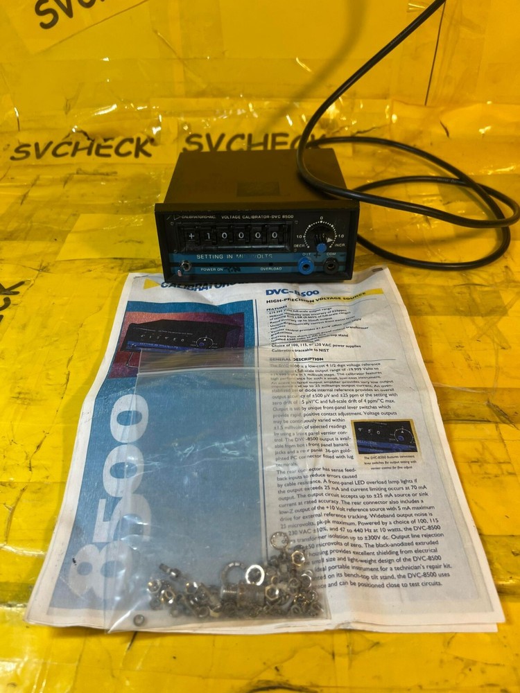 Calibrators Inc Datel DVC-8500 Low Voltage Precision Calibrator Source