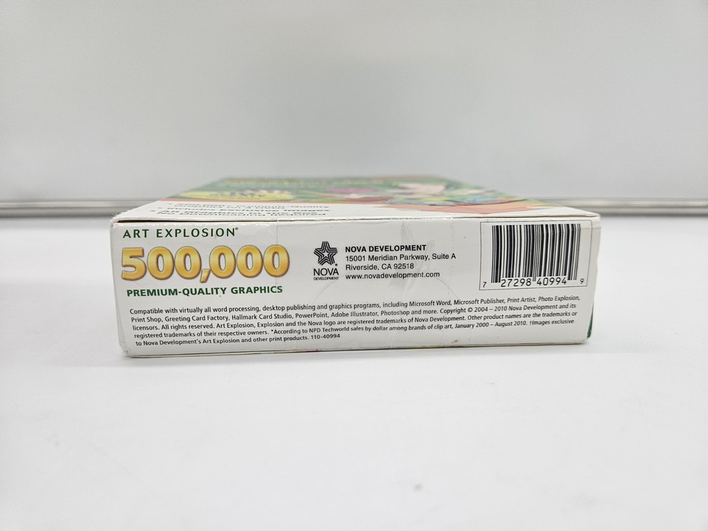 Nova Development Art Explosion 500,000 Software 41026 Windows XP Vista 7