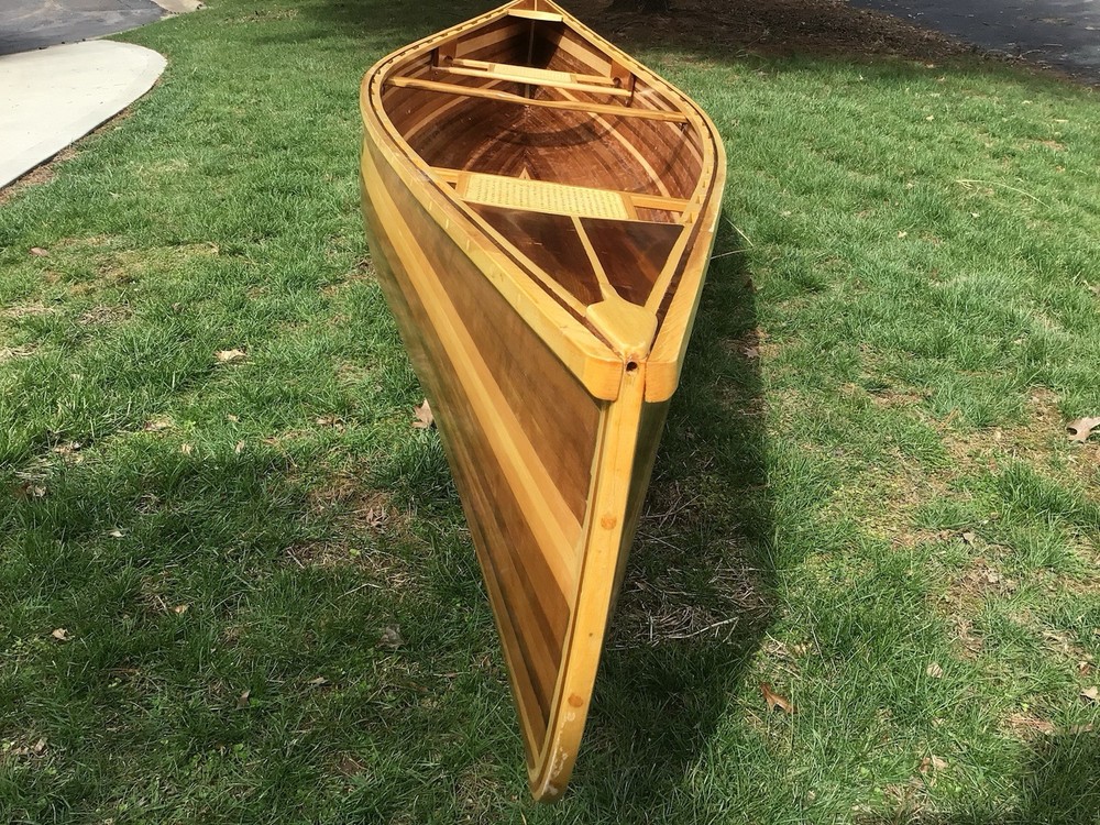 16 Foot Hand Built Cedar Strip Canoe