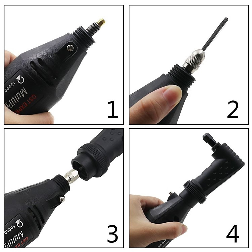 Right Angle Converter Adapter Kit Rotary Tool Attachment For Dremel Accessory