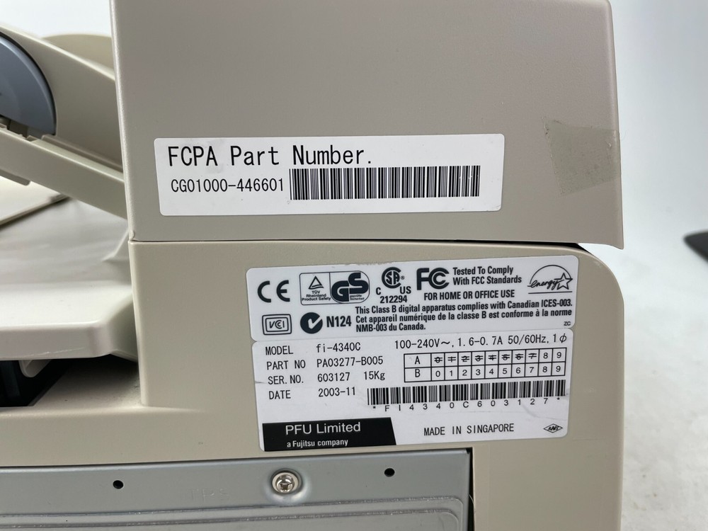 Fujitsu FI-4340C Flatbed Color Duplex Scanner