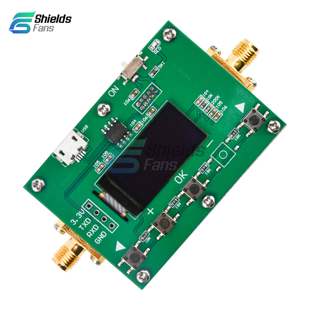 6Ghz RF Digital Attenuator 30DB Step 0.25DB OLED Pogrammable Attenuator Module