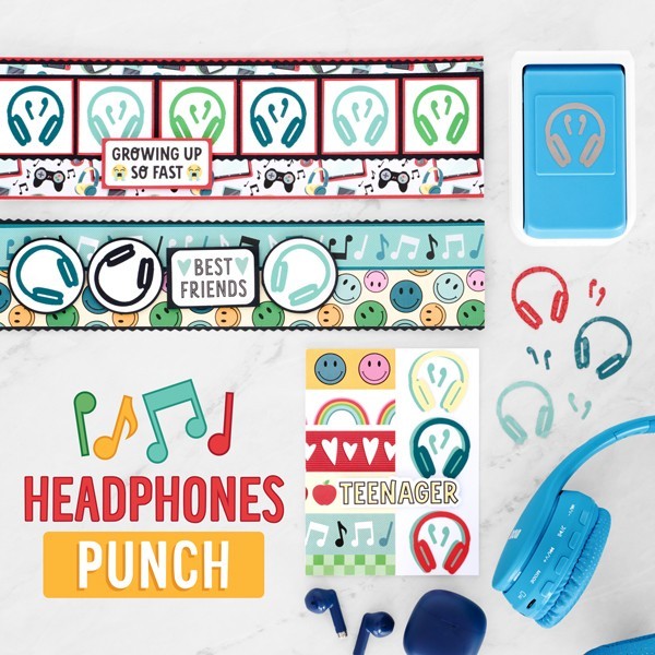 Creative Memories  Headphones Earbuds Decorative Punch