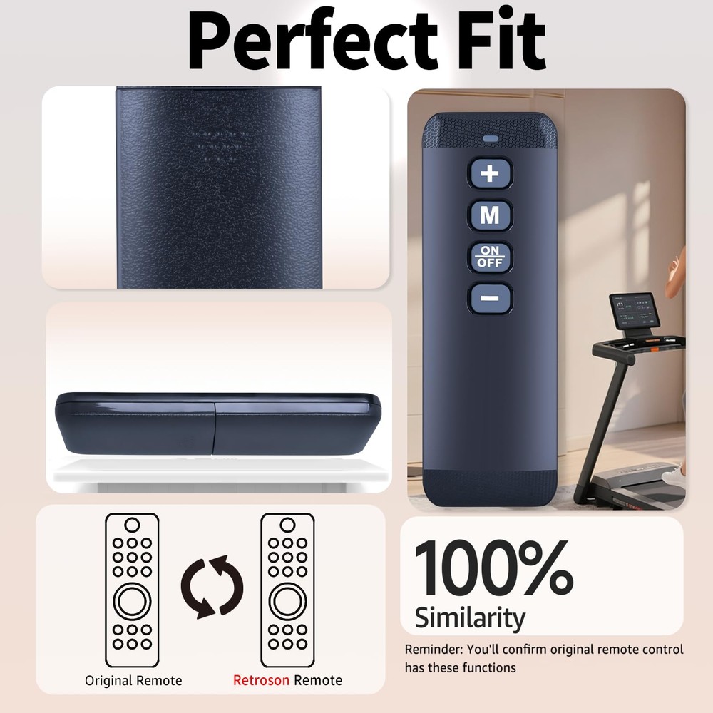 Treadmill Replacement Remote Control Only Compatible with HomeFitnessCode Wal...